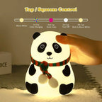 Panda Touch Night Lamp – 7 Color LED Cute Rechargeable Light for Kids & Room Decor