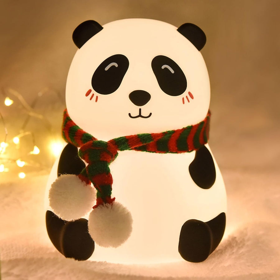 Panda Touch Night Lamp – 7 Color LED Cute Rechargeable Light for Kids & Room Decor