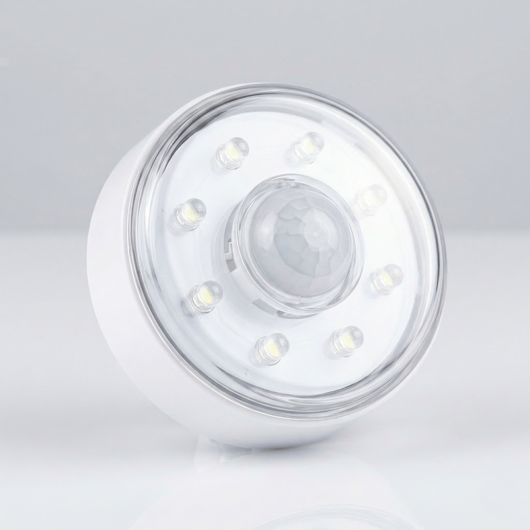 8 LED Motion Sensor Night Light | Wireless Magnetic Wall Light for Wardrobe & Stairs