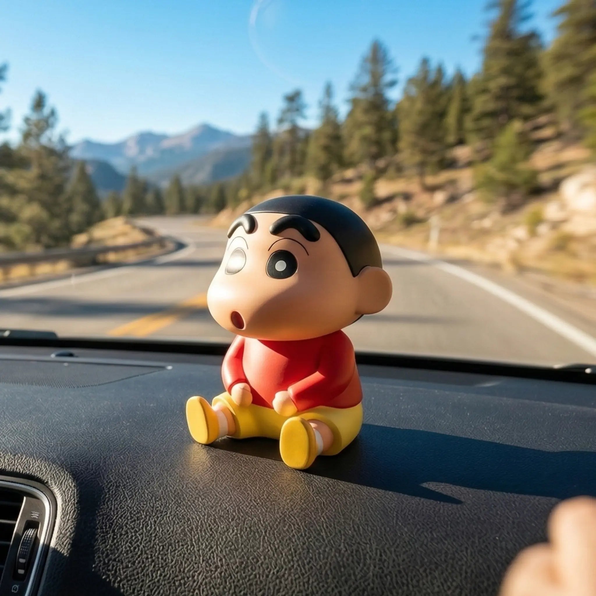 Shinchan Sitting Figurine – Cute Anime Desk Decor & Collectible Toy