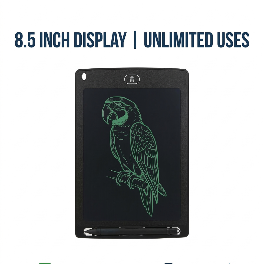 8.5 Inch LCD Writing Tablet | Digital Drawing Pad & Reusable Memo Board