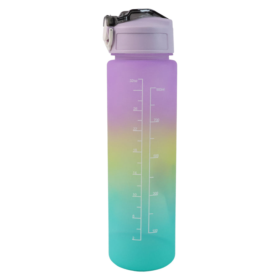 Motivational Water Bottle with Straw & Time Marker – BPA-Free Tritan, Leakproof Sports Bottle for Gym, Hiking & Camping